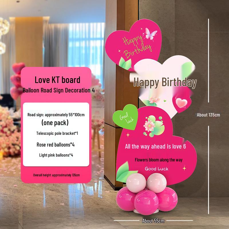 

18th Birthday Girl Celebration Standee with Balloons