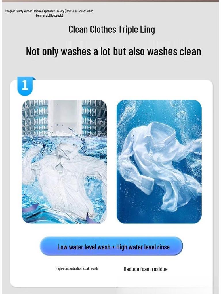 20 Fully Automatic Washing Machine, 12/15 kg Capacity, Ideal for Large Homes, Dorms, and Rental Housing with Wash and Dry Capability.