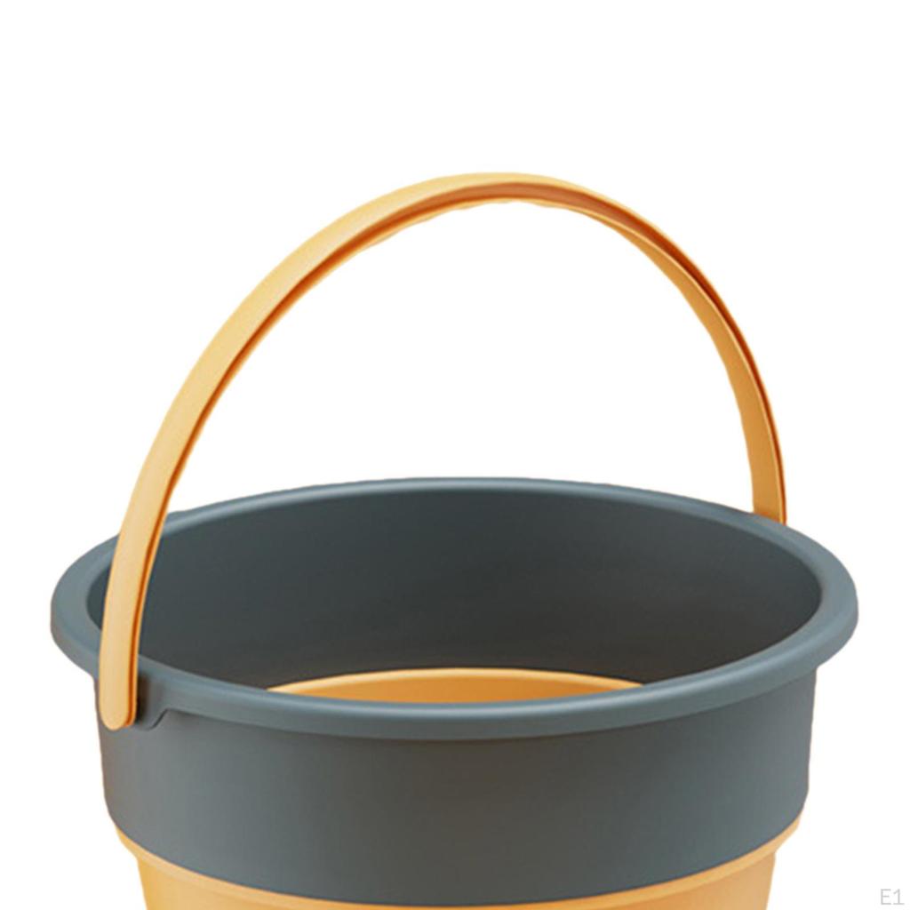 Collapsible Bucket Car Wash Folding Laundry Basket for Hiking Picnics