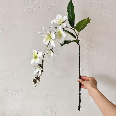 3D Printing 80cm Artificial Flowers Long Branch Wall Hanging Artificial Vine Decorative Flowers Fake Jasmine Wedding