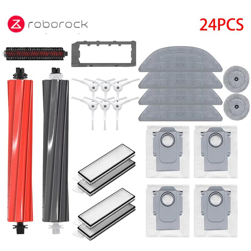 Accessori per Robot Aspirapolvere Roborock S8 MaxV Ultra Spazzola Principale Laterale Filtro Hepa Mocio Sacchetti Polvere Pezzi di Ricambio