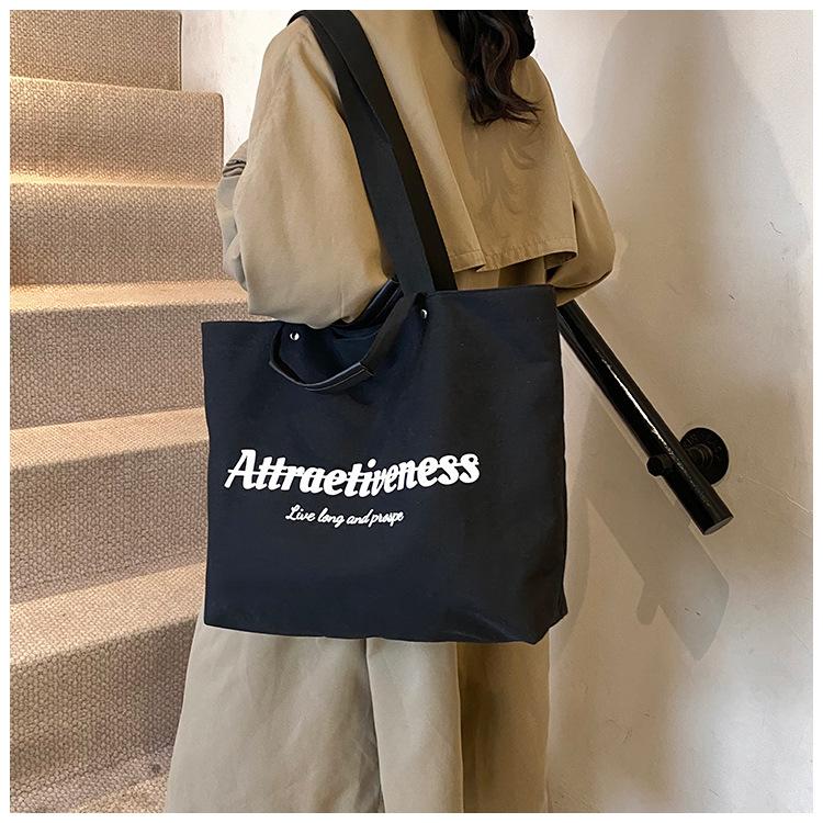 Popular shoulder bag large capacity tote bag fashion letter tide commuter shoulder casual armpit bag