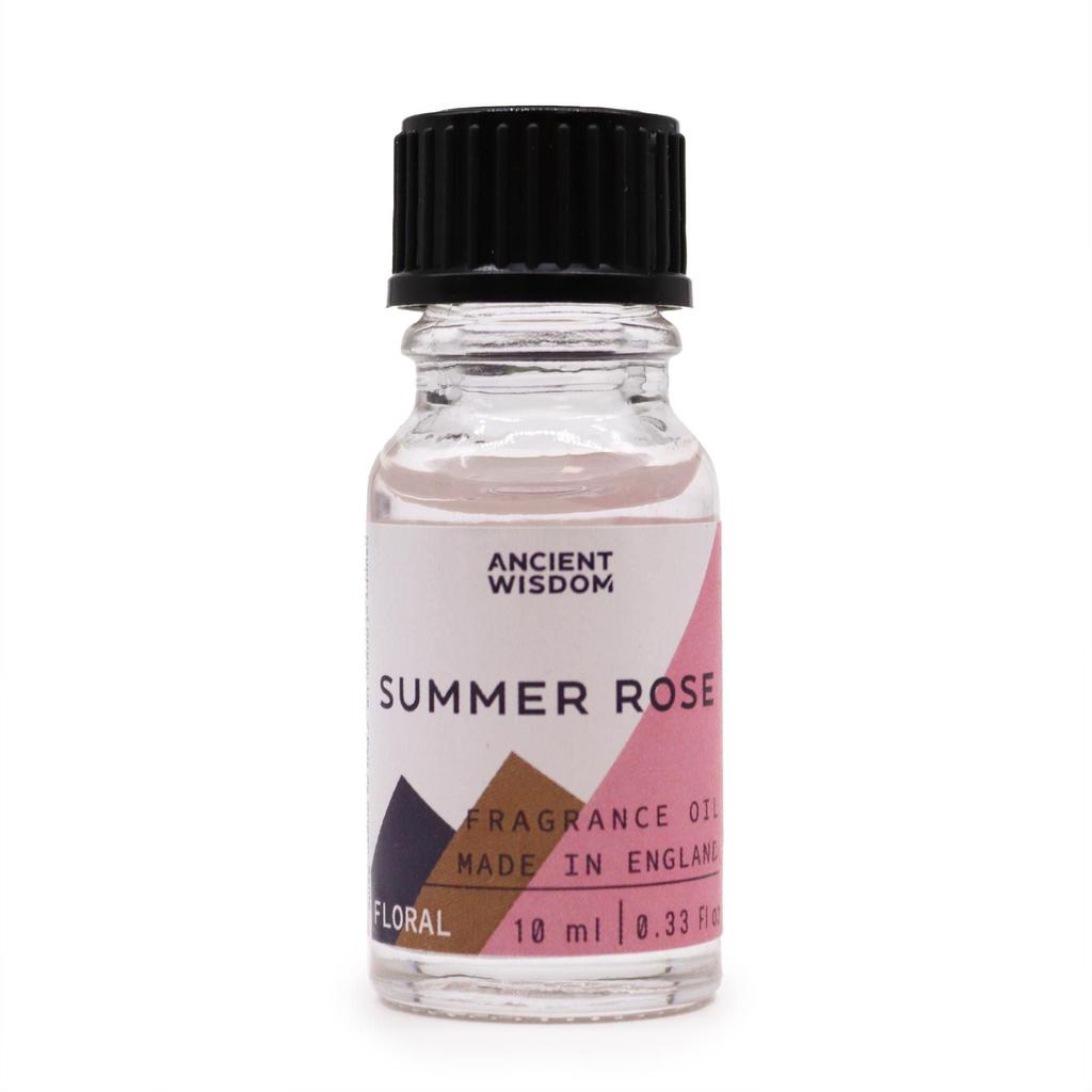 6x Rose Fragrance Oil Summer Rose 10ml