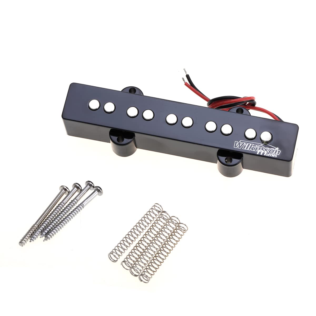 

Wilkinson M Series WOJB5 Variable Gauss Ceramic Jazz Bass Bridge Pickup for 5-String JB Electric Bass, Black
