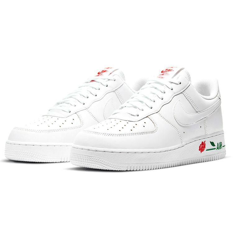 Nike Air Force 1 07 LX Thank You Plastic Bag Unisex Sneakers White University-Red Pine-Green CU6312-100