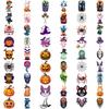 54 Stück Temporäre Tattoos Dekorative Aufkleber Wasserdicht Langlebige Körperaufkleber Halloween-Aufkleber Cartoon Für Frauen Männer