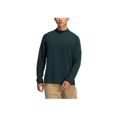 GT Waffle Langarm Rundhals Sweatshirt mit Logo-Patch Herren Sweatshirt Grün HG3237