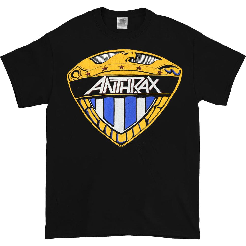 1987 Anthrax Among The Living Black T-Shirt XL
