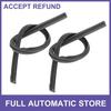 2pcs 400mm 16inch 8x10mm 3 Section Rubber Windshield Wiper Blade Refills Black