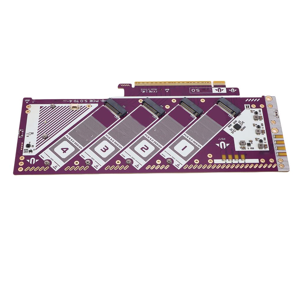  PCIE5.0x16 to NVMe Expansion Card 512Gbps High Speed M.2 NVMe to PCIe Adapter for Computer 