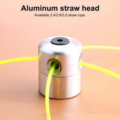 1 Set Grass Trimmer Head High Hardness Rust-proof Anti-corrosion Stable Performance Cylindrical Lawn Trimmer Head Garden
