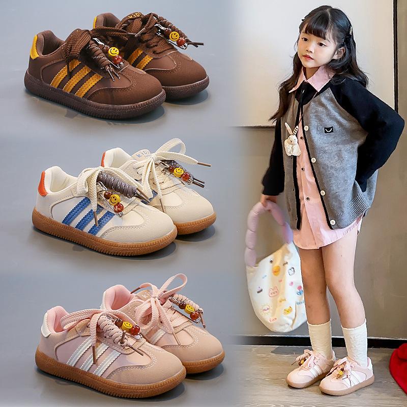 Soft-soled non-slip children's sports shoes 2025 autumn explosion baby girl casual shoes boys leather Forrest Gump shoes