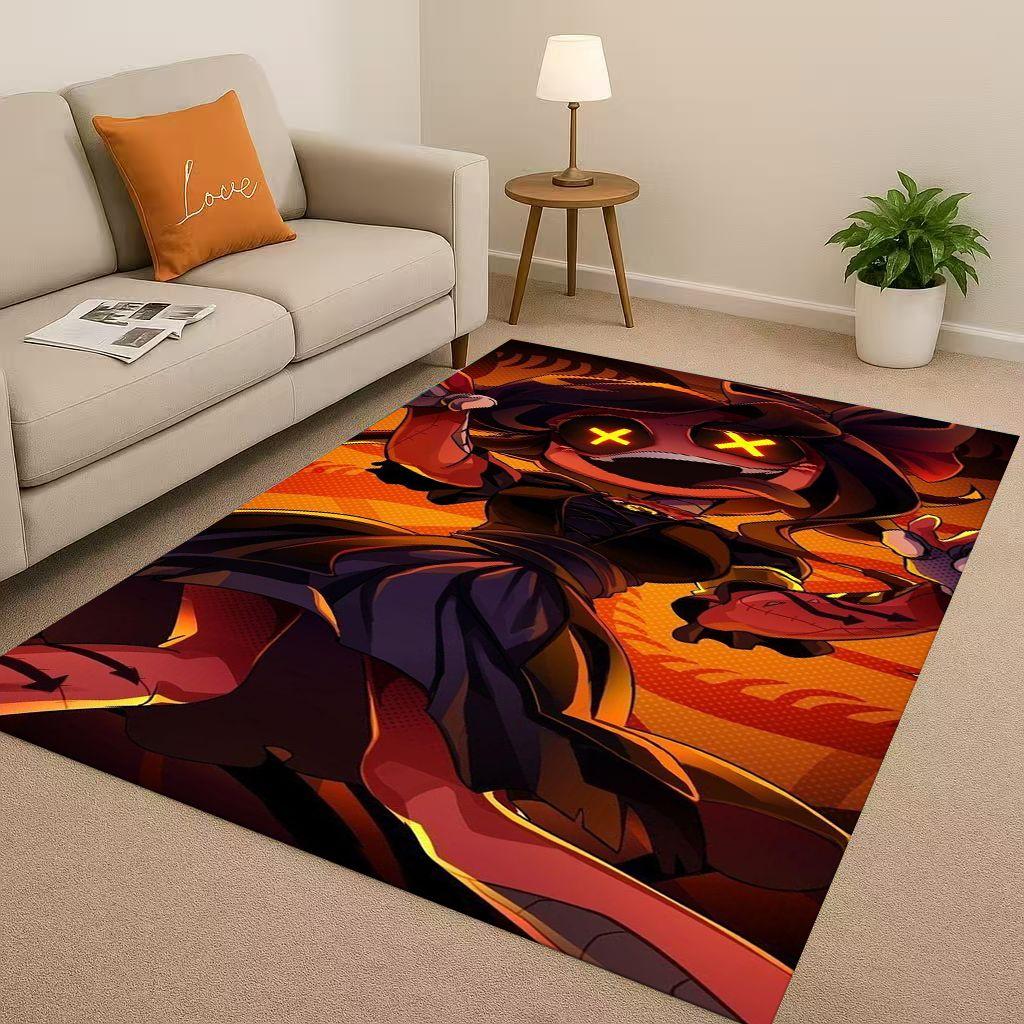 HD Cartoon Murder Drones V Uzi Robot Living Room Non Slip Area Rug Soft Carpet for Bedroom Playroom Sofa,Easy Clean Home Doormat