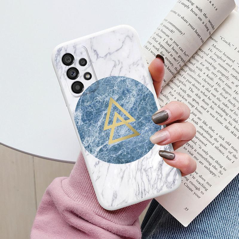 Case For Samsung Galaxy A53 5G A 53 Back Cover Protective Silicone Funda Fashion Marble Stone Texture Coque For Samsung A53 Capa