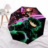 1pc My Hero Academia Dabi & Midoriya Izuku Outdoor Umbrella - Automatic Opening/Closing, Portable 3-Fold Design with 8-Rib Iron Frame - Perfect Gift f