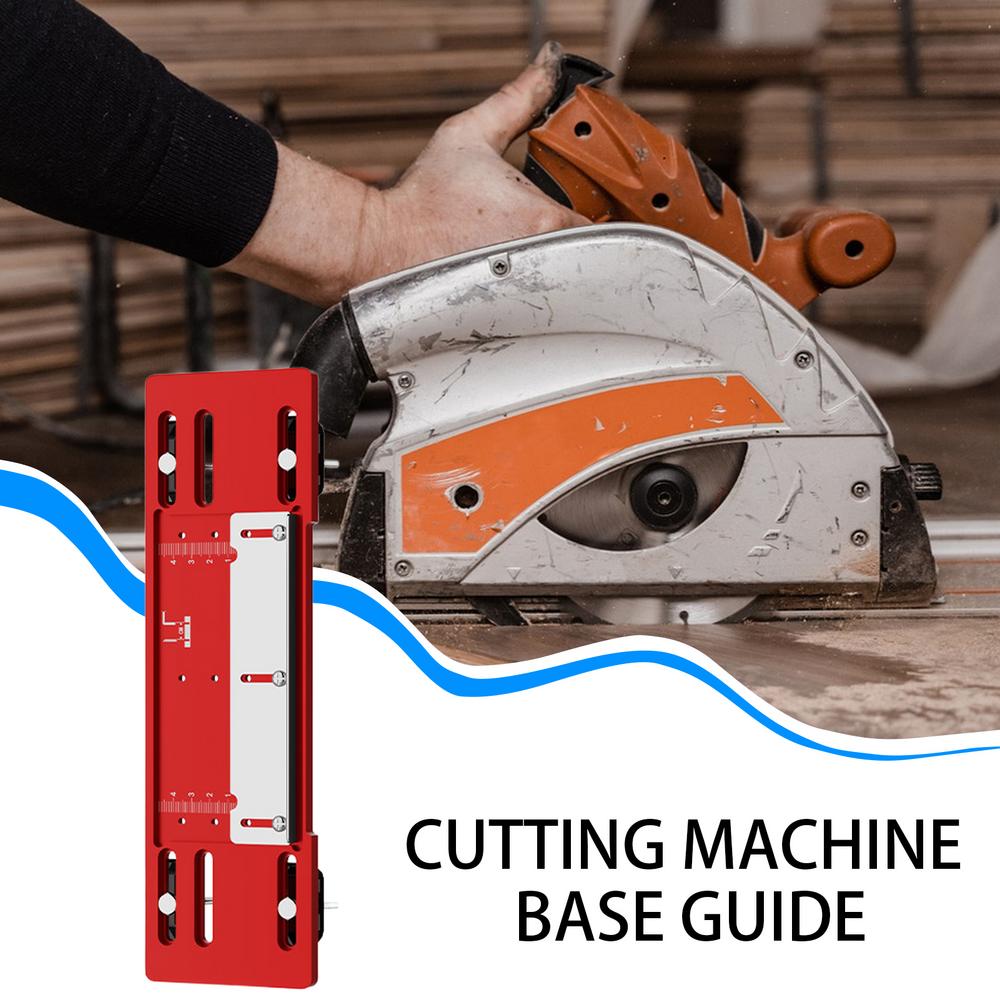 Cutting Machine Base Guide Adjustable Circular Saw Rail Tool Cutting Machine Guide Saw Guide Rail No Drilling Required Cutting