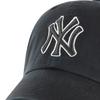 47 BRAND New York Yankees MLB Clean Up Cap, Unisex schwarze Kappe