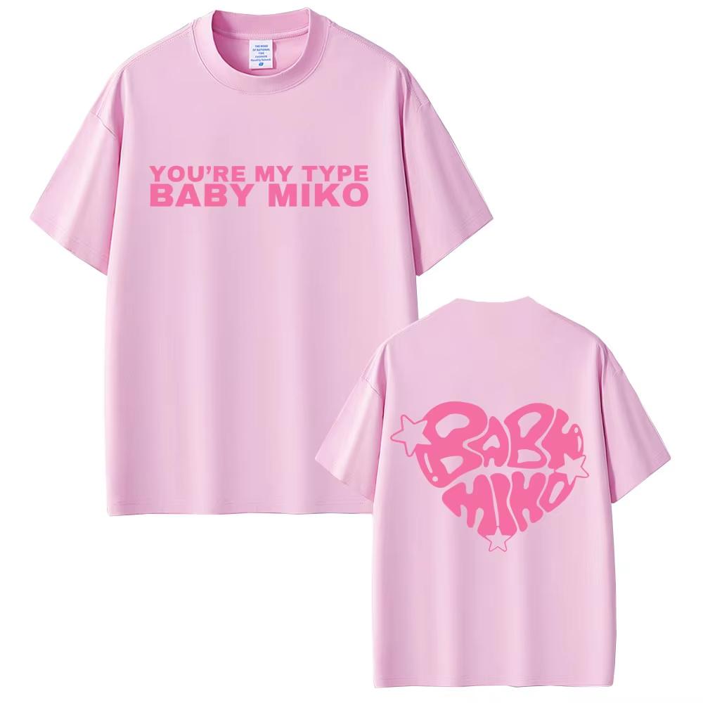 Young Miko Baby Miko Merch Tshirt Men Women Hip Hop Fashion Short Sleeve T Shirt Male Casual Pure Cotton Crewneck Tshirts