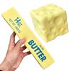 Simulation Big Butter Stick Squishy Fidget Toys Elastic Cube Cheese Stick Funny Squeeze Prank Toy Stress Anxiety Relief Game