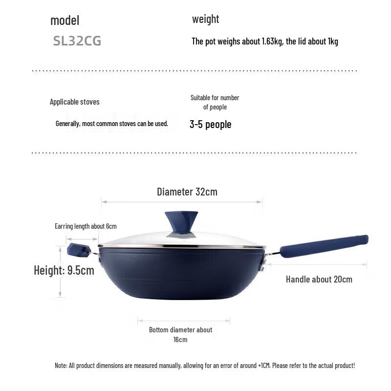 Chui Da Huang 32cm Non-stick Stir-fry Wok