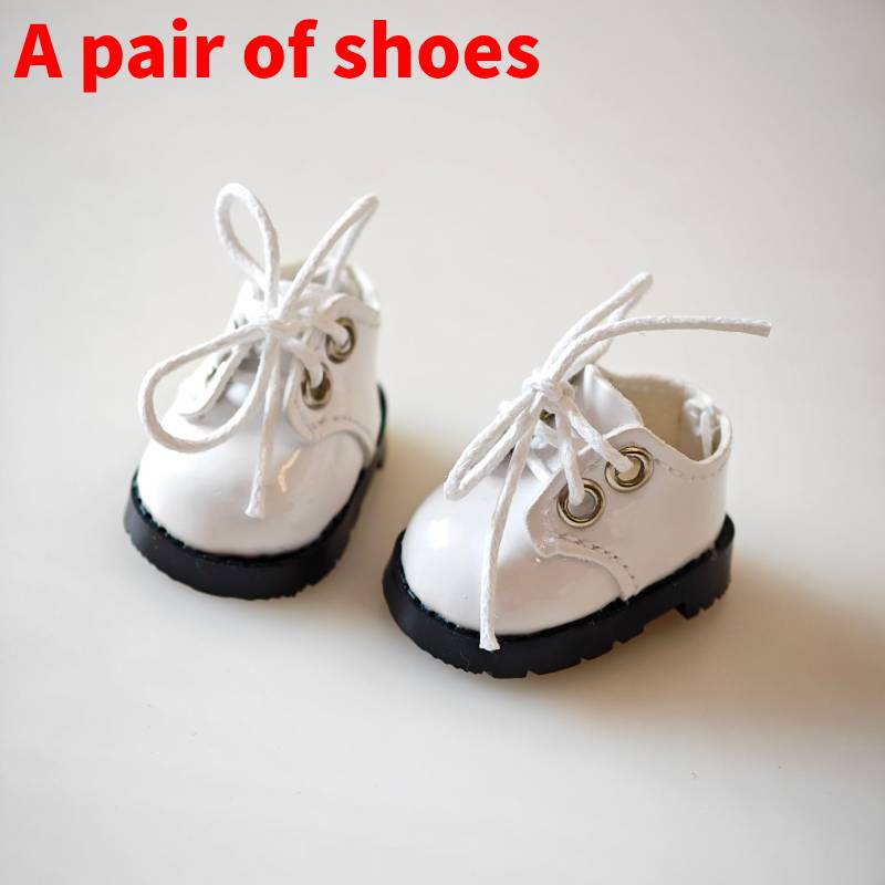 

15cm Macaron 17cm Plush Doll Accessories Clothes Hat Shoes Halloween White Shoes