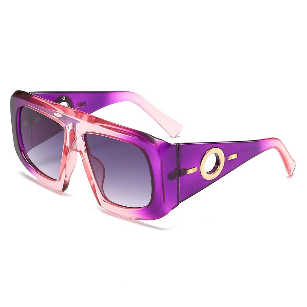 Square Sunglasses Women Men Travel Wide Glasses Legs Shades Male Female Uv400 Retro Brand Designer Luxury