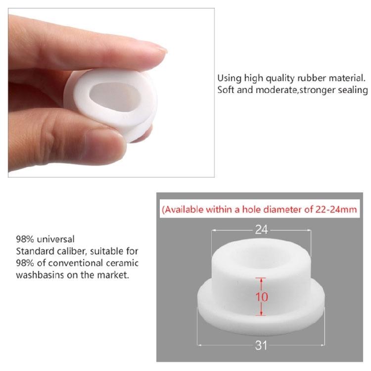10Pcs Kitchen Sink Washbasin Drain Seal Stopper Rubber Sink Overflow Rings Bath Drain Plug Sink Overflow Hole Cover