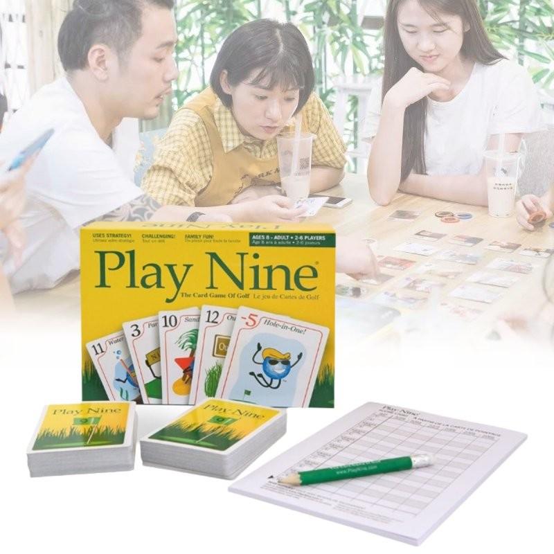 Play Nine English Version Card Game Engaging Family Gathering Golf Style Fun