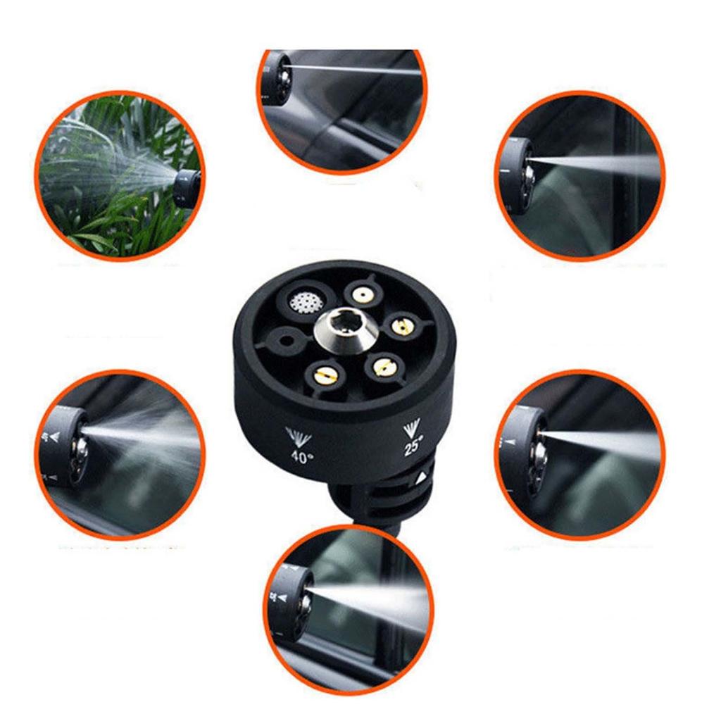 Six In One Nozzle Car Washing Machine, Wireless Portable Cleaning Machine, High-pressure Water Nozzle, Fan-shaped Multifunctional Accessories