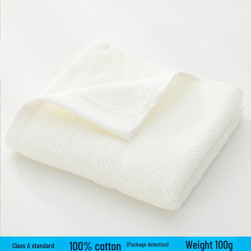 Thickened Absorbent Pure Cotton Bath Towel for Household and Face Wash
