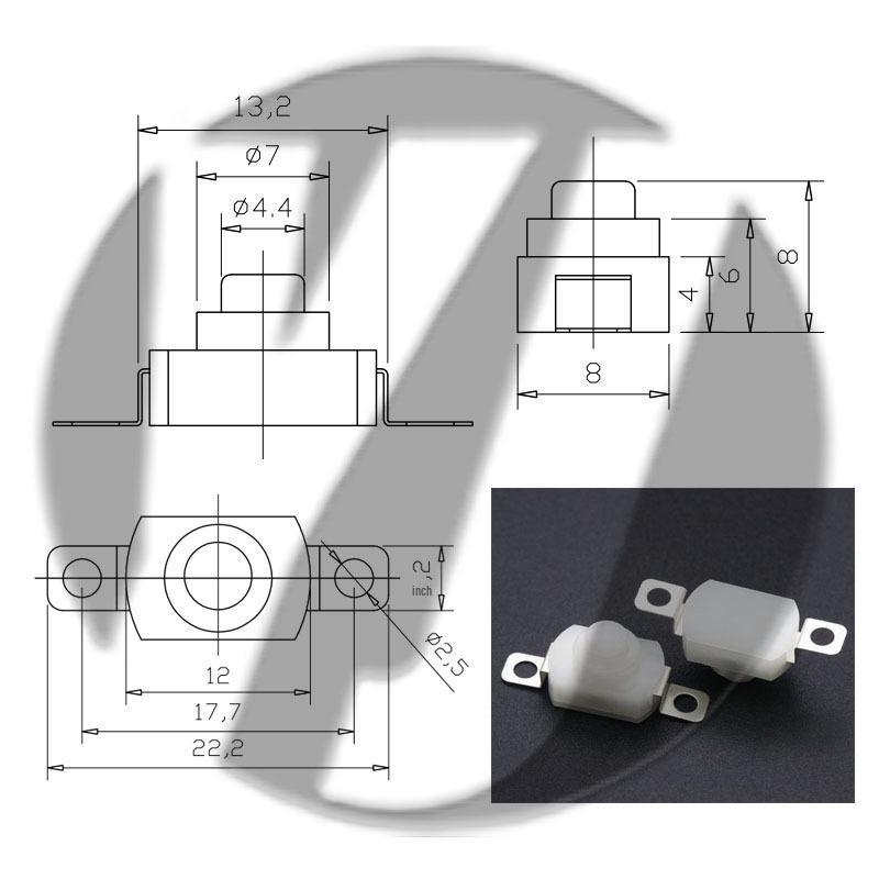 12x12 LED Flashlight Desk Lamp with Self-Locking Power Switch