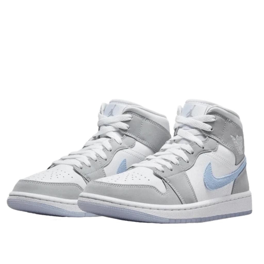 Air Jordan 1 Mid Wolf Grey Blue Aluminum