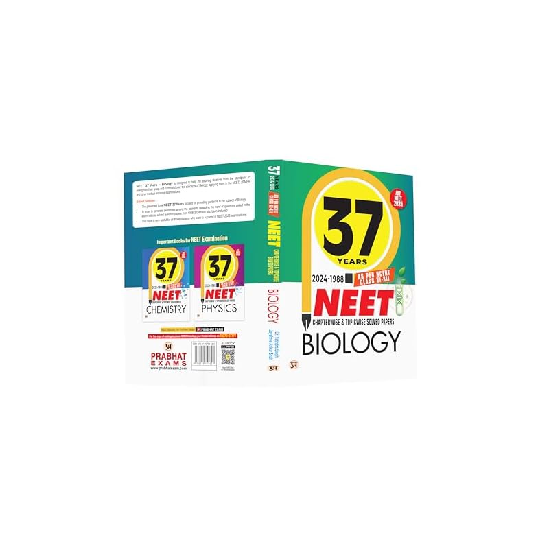Jahre NEET Kapitelweise & Themenweise Gelöste Arbeiten Biologie (20241998) | Gemäß NCERT-Klasse & Inklusive des neuen Lehrplans PYQs-Fragenbank für 2025
