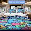 Colorful Cartoon Slime Pattern Bedding,Quilt Set Quilt Cover Pillowcase Home Birthday Gift (1*duvet cover+2*pillowcase,without core)SSJT0917169
