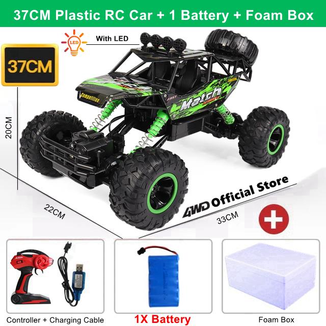 Remote Control Off Road Rc Car Radio Climbing Super Alloy Truck Buggy 4x4 Rtr Vehicle Electric Toy For Children Kid Gift
