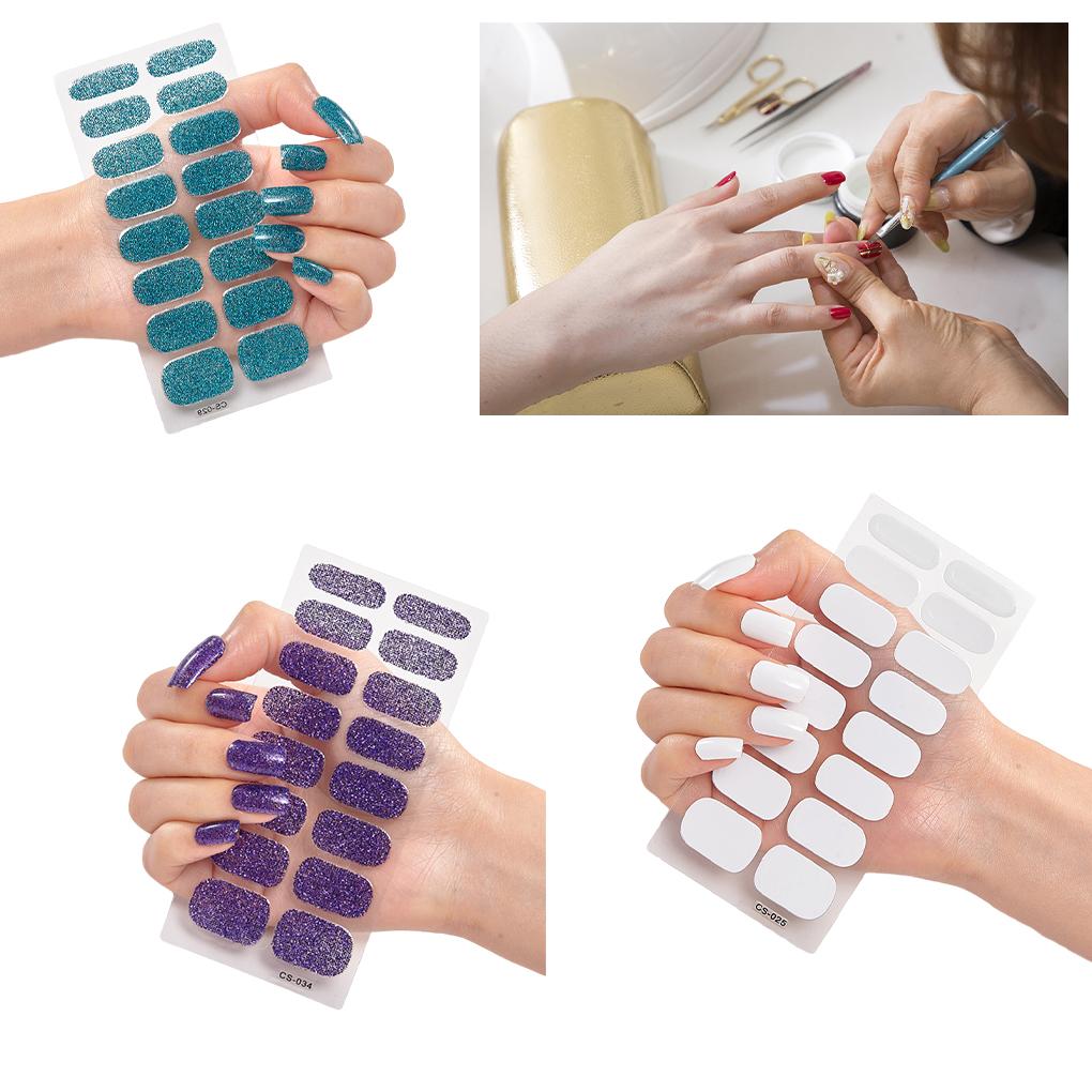 Nail Stickers Long-lasting And Fashionable Nail Art Deco Safe PVC Stickers For Nails Nail Wraps Simple And Easy, CS025