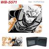 Blue Lock Anime Wallet Colorful Print Bi-fold PU Leather Purse Cartoon Card Holder for Students