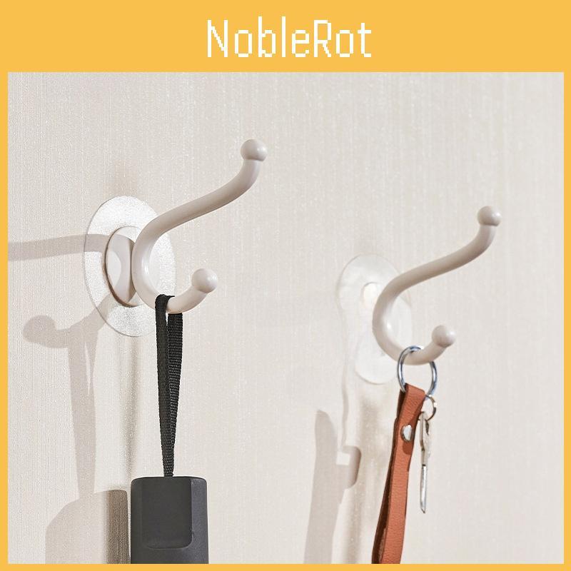 Adhesive Hooks Wall No Drill Installation Abs Hook Bathroom Kitchen Decor Home