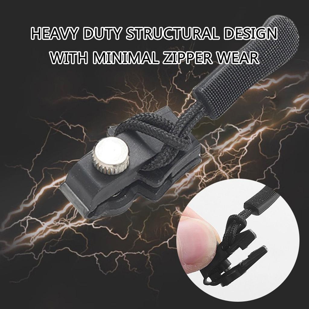 12 Pieces/Set Replacement Zippers Set Quick Instant Zippers Pullers 3 Size Zippers Repair Kits Zippers Replacement Part