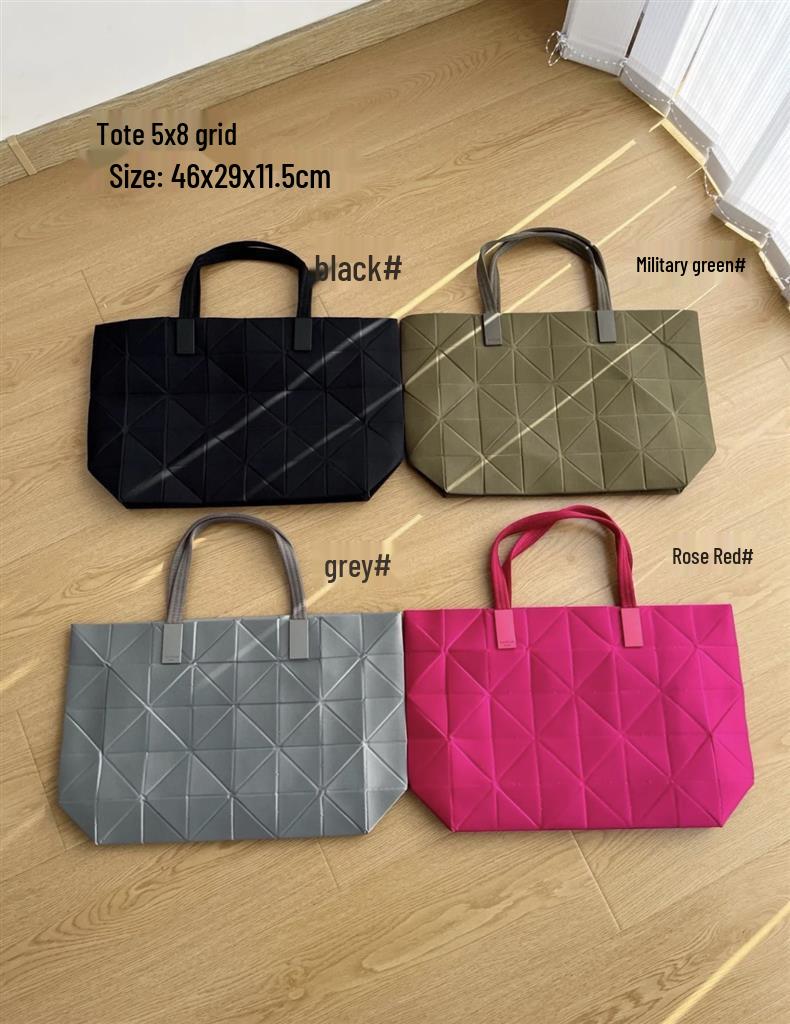 New Limited Edition TRACK Series Translucent Mesh Shoulder Tote - Large Capacity for Women