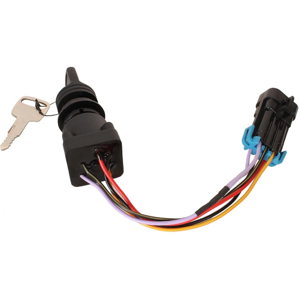 Boat Engine 87-897716K01 897716 8M0059686 3-Position Ignition Key Switch W/Harness for Mercury Marine Quicksilver Outboard Motor