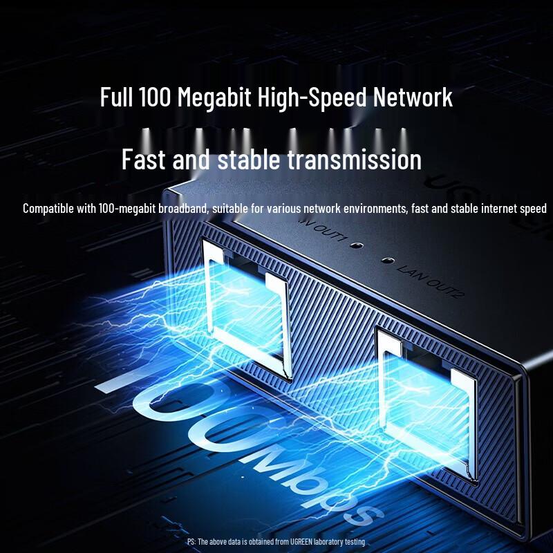 Ugreen 2-Port 100Mbps Ethernet Splitter