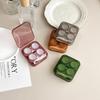 Beauty Contactlensdoos Paarse Kleur Contactlenshouder Draagbare Contactlenscontainer Reisset Etui Opbergdoos