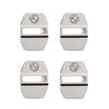 4pcs Slim Design Car Door Lock Cover Emblem Stainless Steel Protective Case Compact Exterior Decoration Auto Accessories For BMW npmk56