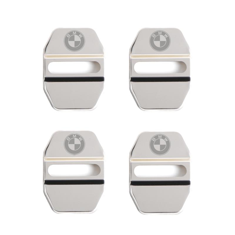 4pcs Slim Design Car Door Lock Cover Emblem Stainless Steel Protective Case Compact Exterior Decoration Auto Accessories For BMW npmk56
