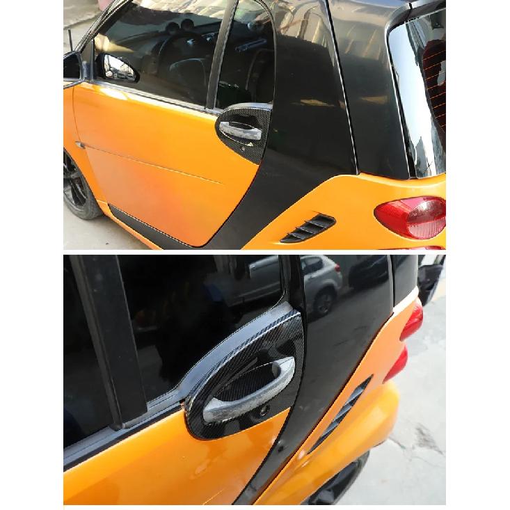 For Mercedes-Benz Smart 451 Fortwo 2009-2015 ABS Car Door Bowl Decorative Protective Cover Trim Car Styling