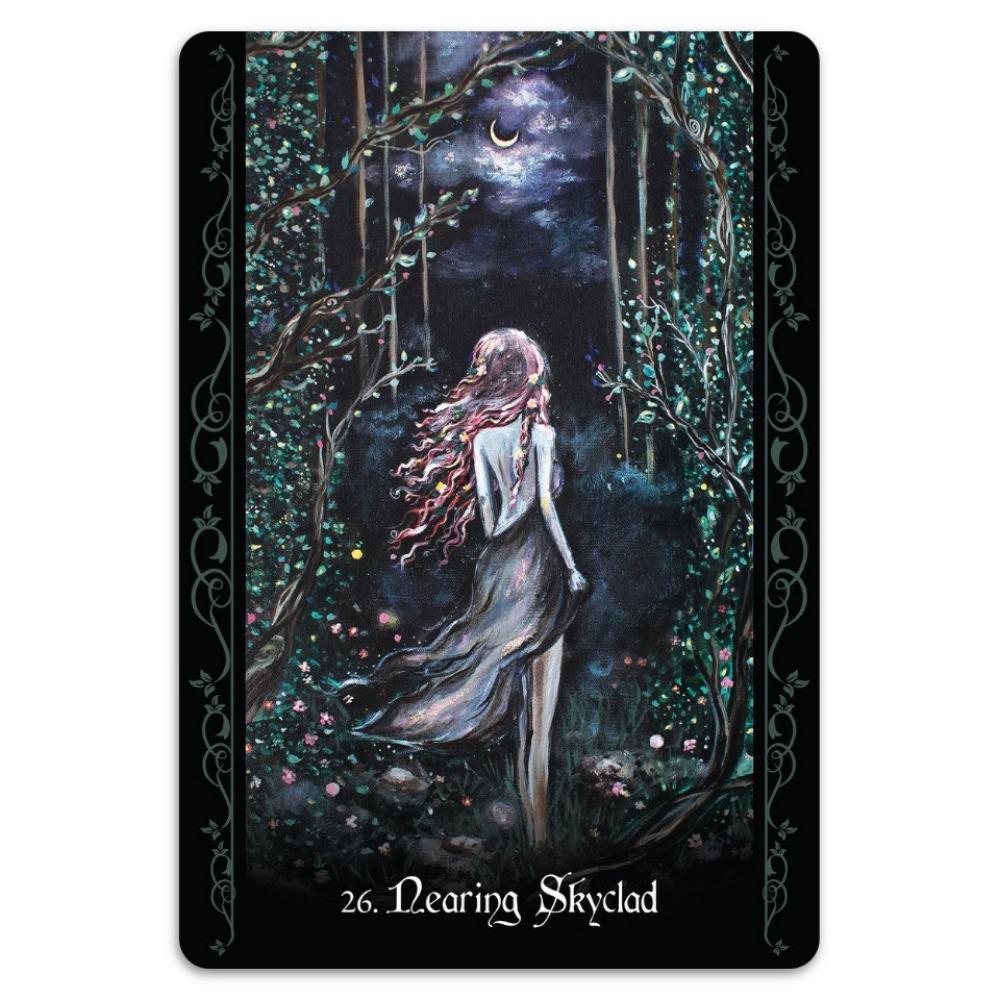 11*6,5 cm Oracolul vrăjitoarei solitare: Cunoștințe, înțelepciune și lumină pentru cărțile dvs. magice 45 buc