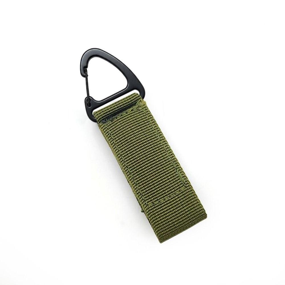 Alloy Spring Quickdraws Clip 32mm Keychain Belt Buckles Triangle Carabiner Outdoor Tool