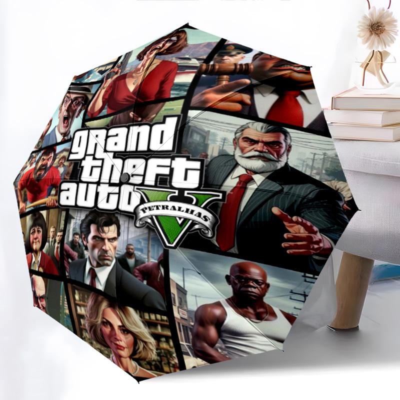 Vibes Vice City Folding umbrella 8 paraphenoid bones Suitable for all seasons outdoor light Three folds