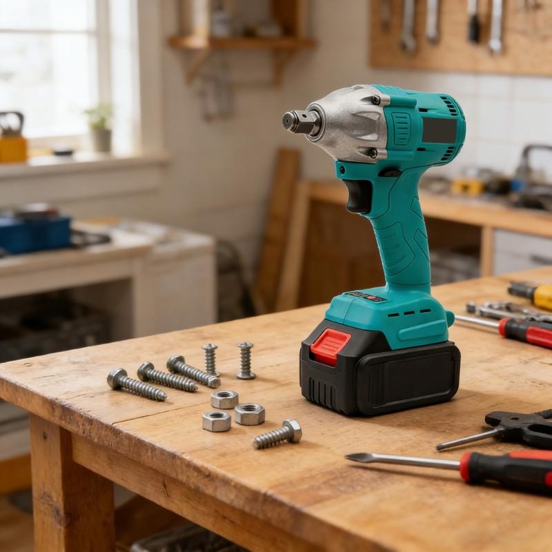 High Torque 350NM Electric Impact Wrench with LED Light for 18V Battery 1/4'' Brushless Electric Screwdriver